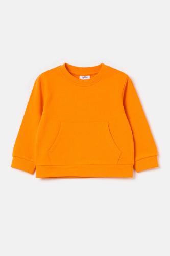 OVS βρεφική μπλούζα φούτερ μονόχρωμη - 001966554 Πορτοκαλί
